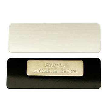 Name Badge Blanks with Magnet - 10 Pack - 1" x 3" - 1/8 Round Corner